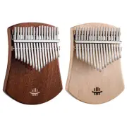 Kalimba Mini Finger Piano 17-key w/ Tuning Hammer Cloth Bag for Beginners Gift