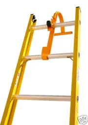 NEW Steel Ladder Roof Hook with Wheel - Roof Equipment • Extension Ladder
