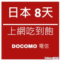 在飛比找蝦皮購物優惠-DOCOMO 日本上網卡 8天 上網卡 日本 網卡 SIM卡