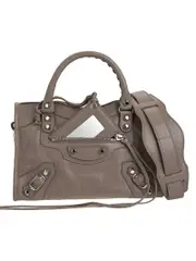 Balenciaga Classic City Mini Brown Leather Tote