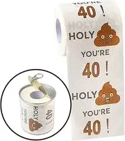 Happy Birthday Gifts for Boys Son and Girls - 3-Ply Funny Toilet Paper Roll, Birthday Toilet Paper Gag Funny Birthday Gift Novelty for Birthday Party Decorations Eighteenth Party Supplies (40th Years)