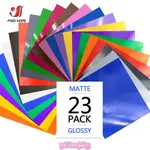 PERMANENT VINYL SHEETS PACK OF 23PCS 12"X 10" BUNDLE OF ASSO