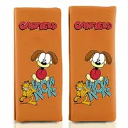 BigBuy Car Seat Belt Pads GAR101 Orange Garfield