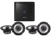 Alpine S2-A36F 600W Class-D 4-Channel Car Amplifier &2 Pair S2-S65 6.5" Coaxial