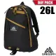 【GREGORY】日用雙肩休閒後背包26L DAY PACK/大容量主袋 八字環扣設計_黑/棕色_65169