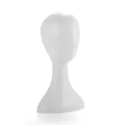 Nmaov Plastic Head Model Head Wig Head Mannequin Manikin Long Neck Wig Display Head,100% New white
