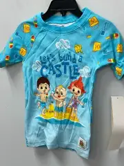 Cocomelon "Let's Build A Castle" Blue Cotton Shirt Toddler Size 5T