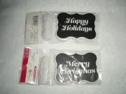 Celebrate It Gift Tags 2 pks Total 40 Tags w/ String NIP Black White