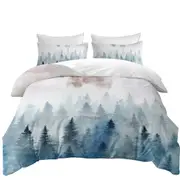 Art Painting Full Moon Forest Quilt Cover