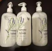 3 Crabtree & Evelyn Lavender Body Lotion 16.9 oz Each - New