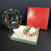 Michio Suzuki Designer Collection For Lefton 2 Tier Tidbit Tray Red Cardinals
