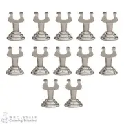 12x Harp Number / Sign Holder Chrome 35mm Menu / Card / Table Number Stand