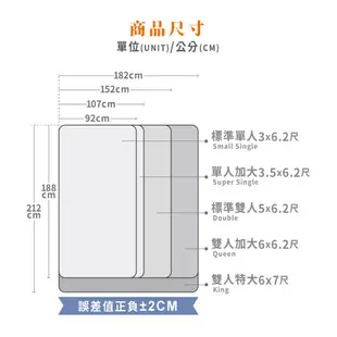 ASSARI-亞當護脊硬式乳膠獨立筒床墊(單人3尺/單大3.5尺/雙人5尺/雙大6尺/特大7尺) #適中偏硬 #乳膠床