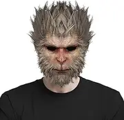 Mi Dao Ren Mask Latex Material Model Terrifying Half Face Halloween Cos Prop Toys Gifts