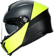 AGV Tourmodular Balance, flip up helmet , color: Matt Black/Neon-Yellow/Grey , size: XXL