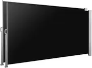 Instahut 2X Privacy Screen, 2 x 3m Retractable Side Awning Roller Blind Sun Shade Outdoor Blinds Garden Screens Camping Balcony Patio Panel Cafe Canopy Awnings, Steel Frame UV Tear Resistant Black
