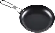 Portable Folding Pan,Nonstick Round Frying pan with Foldable Handle | Portable Backpacking Cooking Pan Non-Stick Frypan Camping Cooking Pot for Picnic