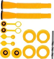 ASAKKURA Gas Can Spout Replacement Kit Wide Compatibility Nozzles Replacement Gas Can Cap