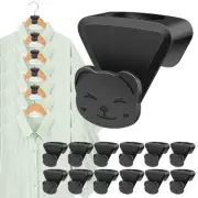 Space Saving Hanger Hooks 36 Pack, Black Clothes Hanger Connector Hooks, Heav...