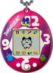 Tamagotchi Original Purple-Pink Clock, (42889) Gen1 New In Box Virtual Pet