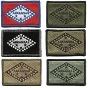 VELCRO® BRAND Fastener Morale HOOK Arkansas Little Rock State Patches 3x2"