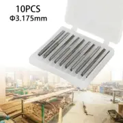 10pcs Carbide Flat Nose End Mill Cutter Set CNC Single Flute Router Bits 3.175mm