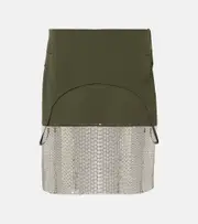 [The Attico] The Attico Sequined midi skirt AU 8 green