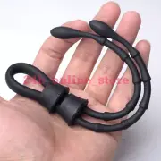 Silicone for Male Chastity Testis Bound Rings Adjustable Size Testicle Delay