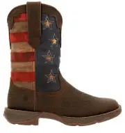 Durango 10" Vintage Flag Brown DRD0409 Western Boots Womens Size 6.5m Lady Rebel