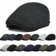 Newsboy Gatsby Cap Mens Ivy Hat Golf Driving Flat Cabbie Beret Driver Hat Warm