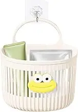 Wall Baskets for Storage - Wall Storage Toilet Bath Basket | No Drill Organizing Bag with Hook Over Door Bathroom Organizer for Toiletry, Kitchen & Shower