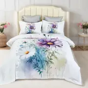 Fabric Fantastic Queen Size Marrea Floral Quilt/Doona/Duvet Cover Set