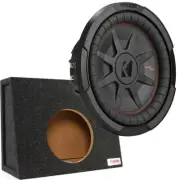 Kicker CWRT104 400W RMS 10” Dual 4-Ohm Subwoofer with Enclosure