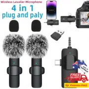 4-in-1 Wireless Lavalier Mic – Noise-Reducing Mic for Phones & Cameras