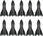 AUTOXBERT 10Pcs Shark Diffuser Vortex Generator Universal Car Roof Shark Fins with Self-Adhesive Tape Exterior Car Modifications Black