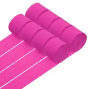 8 Rolls Crepe Paper Streamers 656ft Rainbow Streamers, Fuchsia