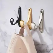4 Packs Wall Mounted Coat Hooks Decor Accents Robe Hanging Towel Hooks - Black