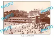 OLD 6 X 4 PHOTO MANLY BEACH PAVILLION SYDNEY NSW c1920