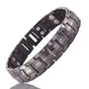 Magnet Bracelet Therapy Pure Titanium Balance Energy Arthritis Pain Relief Golf