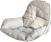 DONGXIAO Swing cushion garden hanging basket cushion rattan chair cushion for office patio or restaurant indoor and outdoor can be used comfort 12cm thick cushion(Color:Beige)
