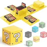Games Storage Case for Nintendo Switch - Switch Game Card Holder Game Storage Cube Game Card Organizer for Nintendo Switch with 16 Game Card Slots