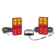 LED Autolamps Stop Tail Indicator Licence Reflector Light Twin Bulk Kit
