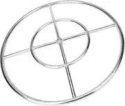 GASPRO 24 Inch Round Fire Pit Burner for Fireplace, 304 Series Stainless Steel, Natural Gas & Propane, BTU 296,000 Max