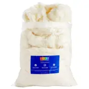 16oz Natural White Wool Batting, Stuffing for Stuffed Animals, Pillow Filling