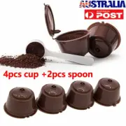 2 Sets Coffee Filter Pod dolce gusto Nescafe Capsule Cup Reusable Pod Refillable