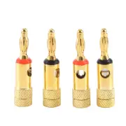 Gold plated Banana Plugs 2 Red 2 Black 4mm 4 pcs LL68-4BP1 P9U76111