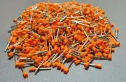 1000Pcs E1518 16AWG 1.5mm² ORANGE Insulated Ferrule Bootlace Terminals Crimp