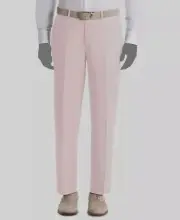 Ralph Lauren Men's Pink UltraFlex Classic-Fit Linen Pants Size 34W 32L