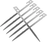 Milisten 6pcs Outdoor Tent Pegs Thickened Multi Function Stakes for Anchoring Tents and Awnings Professional Stakes for Camping Gardening and Ground Support
