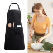 Polyester Cotton Kitchen Aprons Chef Work Apron Cleaning Accessories